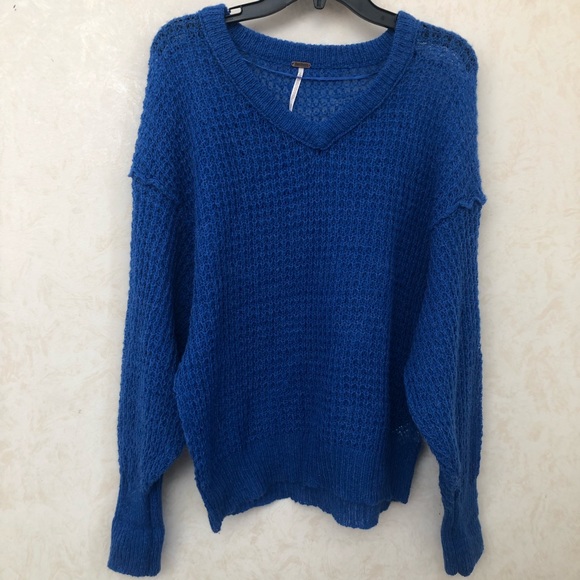 Free people lulu v neck oversized sweater size xs - Picture 4 of 7